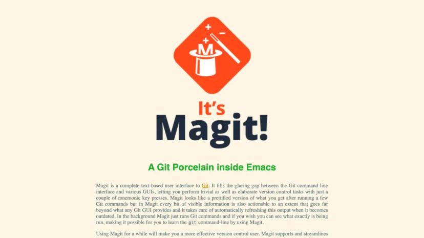 Screenshot of Magit - Git Porcelain Inside Emacs