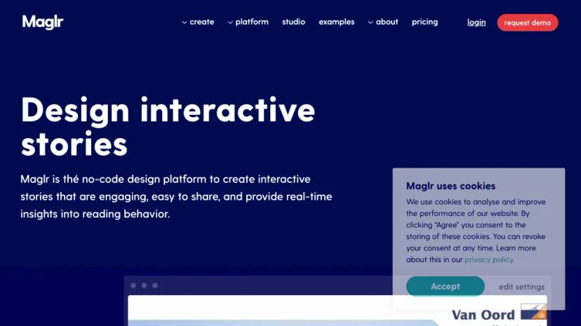 Screenshot of Create Interactive Stories Easily with Maglr