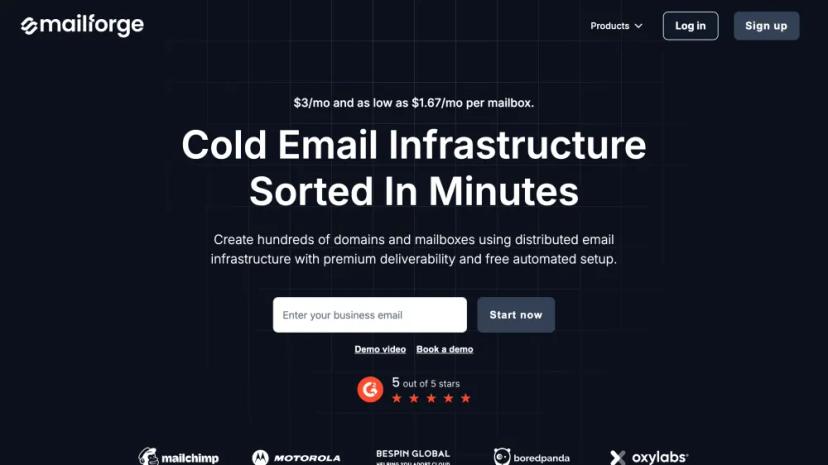 Screenshot of Cold Email Infrastructure Sorted in Minutes