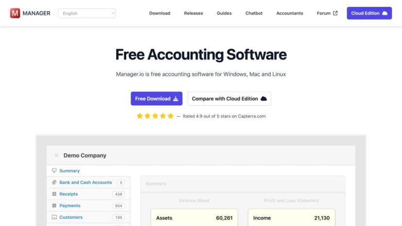 Screenshot of Free Accounting Software