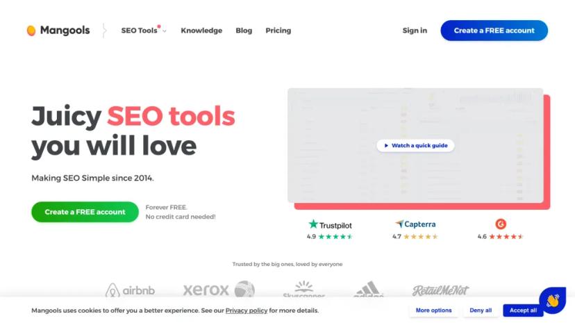 Screenshot of Juicy SEO Tools You Will Love