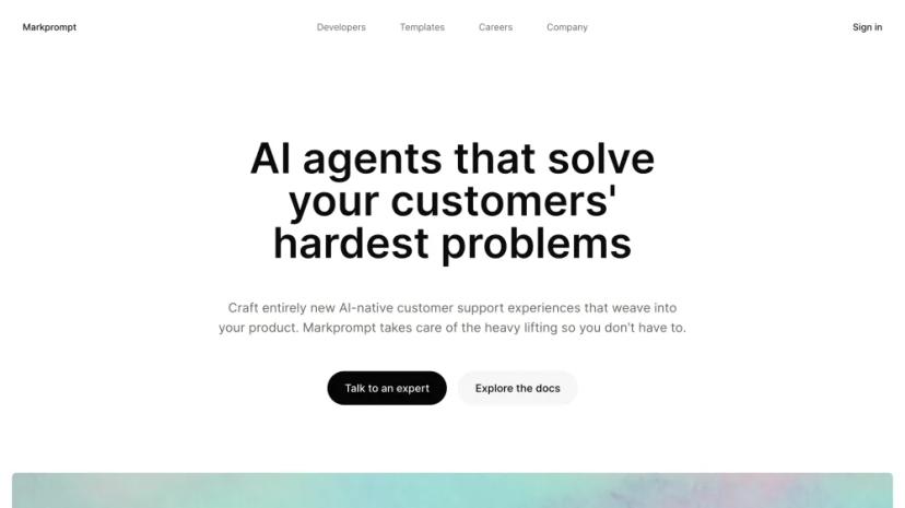 Screenshot of AI Customer Support Agents