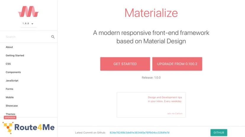 Screenshot of Materialize