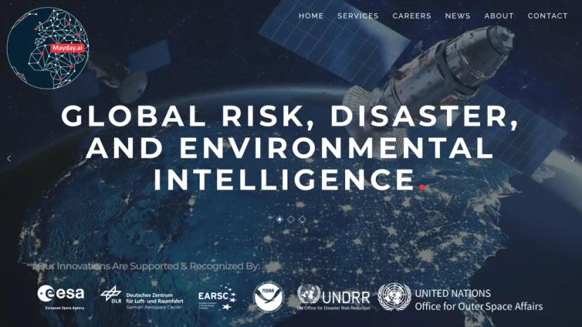 Screenshot of Global Risk, Disaster, and Environmental Intelligence Platform