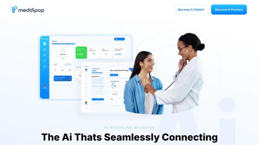 Screenshot of Seamlessly Connect Patients and Medical Practices with AI