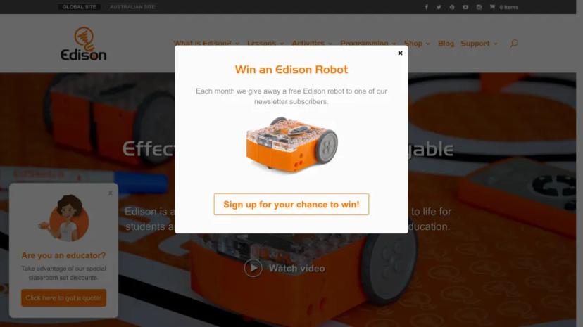 Screenshot of Edison - Educational Robotics & Coding Robot