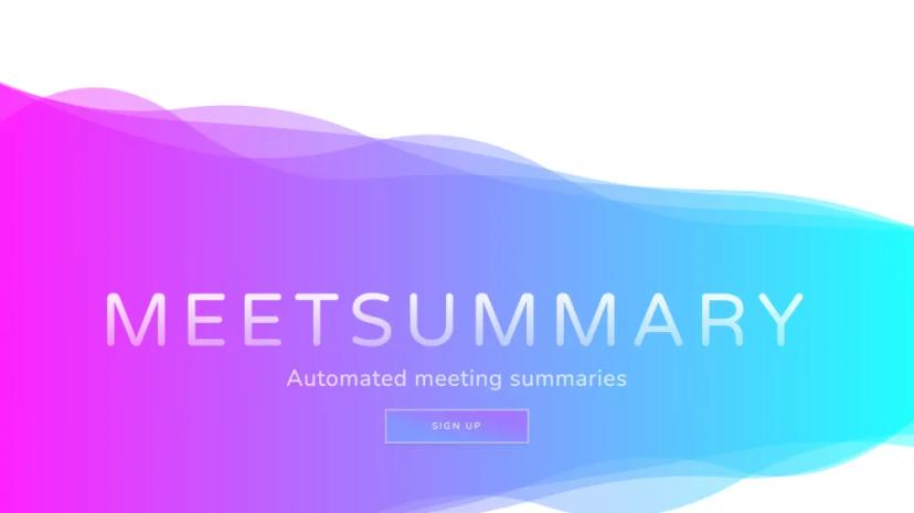 Screenshot of Automated Meeting Summaries