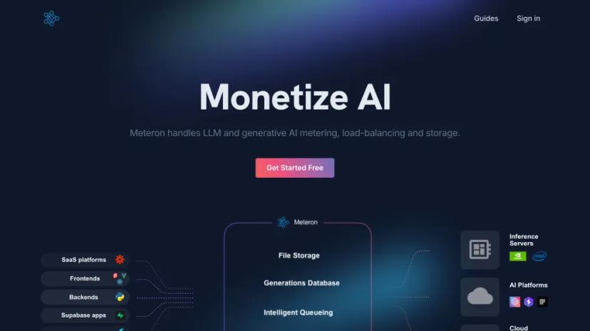 Screenshot of AI Metering, Load-Balancing, and Storage Toolset