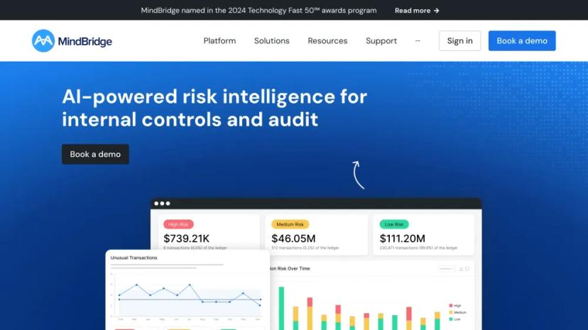 Screenshot of AI-powered Risk Intelligence for Internal Controls and Audit