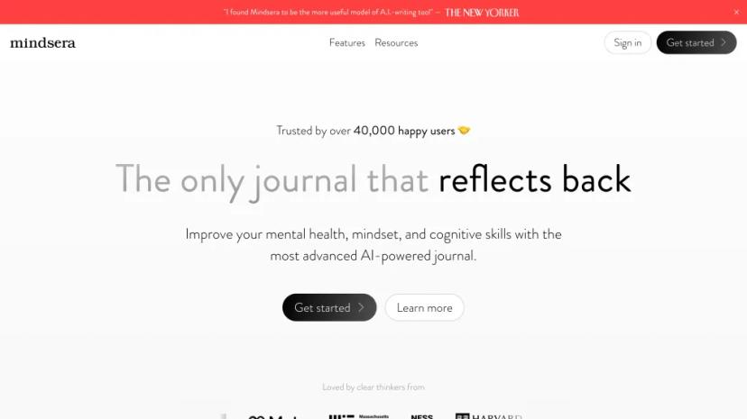 Screenshot of AI-Powered Journaling and Mental Fitness Tool