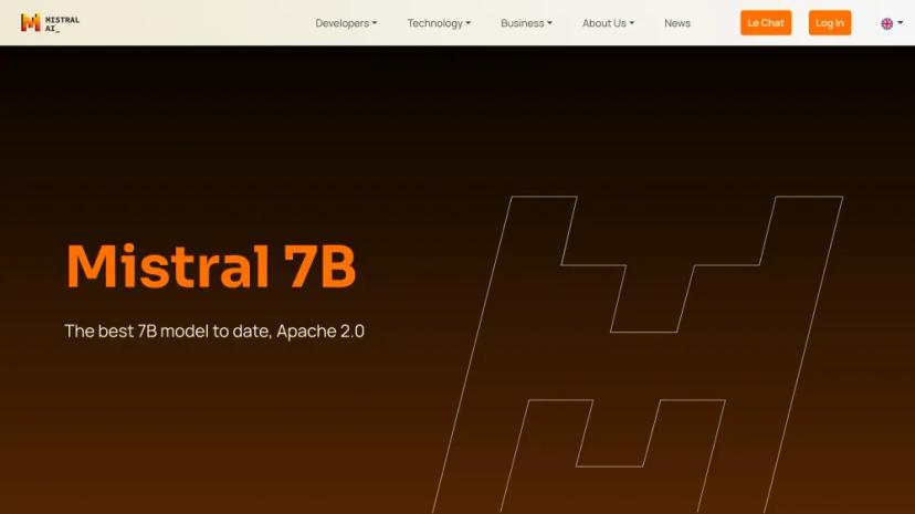 Screenshot of Mistral 7B - Powerful Language Model for AI-driven Text Generation