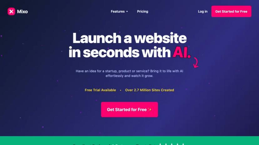 Screenshot of Launch Websites Effortlessly with AI