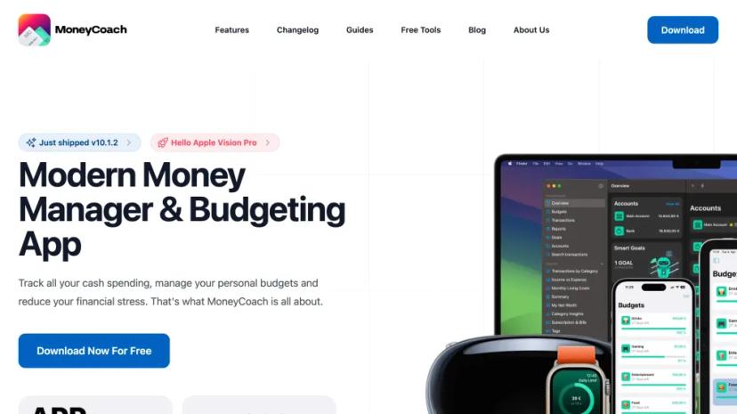 Screenshot of MoneyCoach: Modern Money Manager & Budgeting App