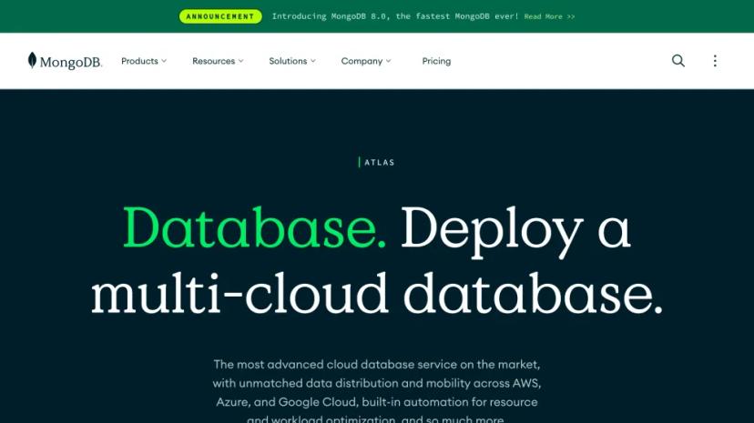 Screenshot of A Cloud Database Platform for Accelerating Data-Driven Applications