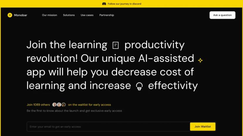 Screenshot of AI-Driven Learning Productivity App