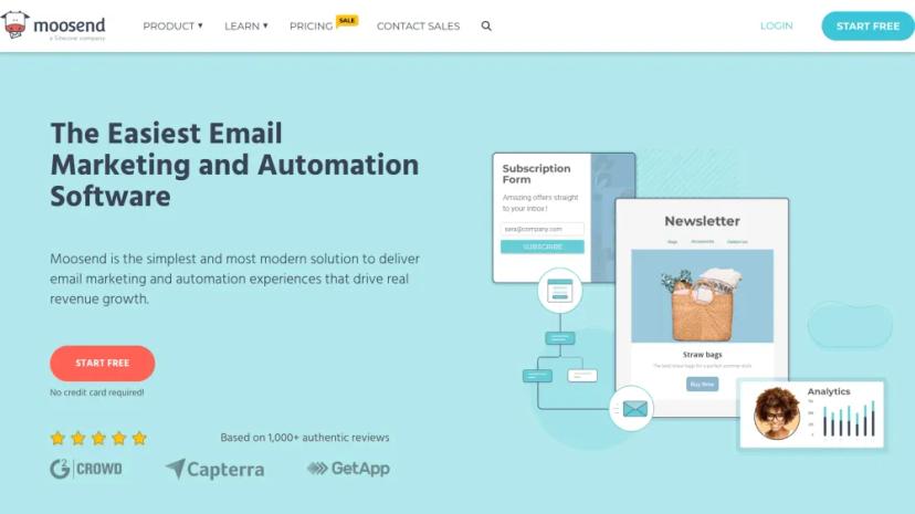 Screenshot of The Easiest Email Marketing and Automation Software