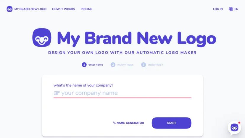 Screenshot of My Brand New Logo - Automatic Logo Maker