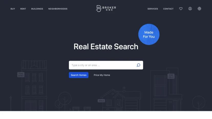 Screenshot of AI-powered Real Estate Solutions