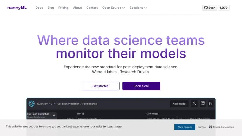 Screenshot of Crystal Clear Monitoring for Post-Deployment Data Science