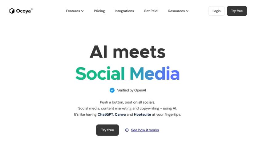 Screenshot of AI Social Media Automation & Content Creation