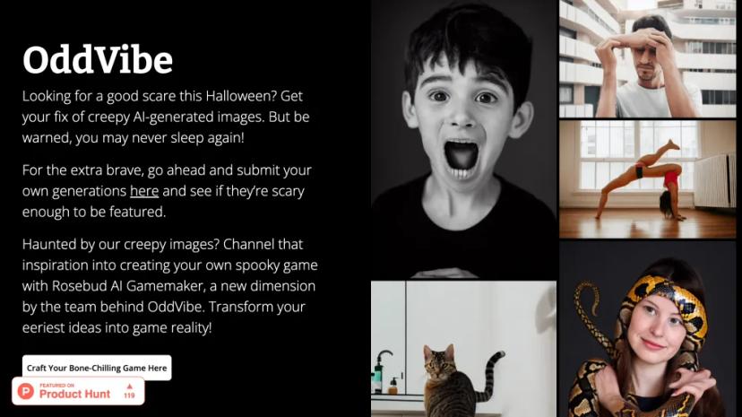 Screenshot of Creepy AI-Generated Images for Halloween