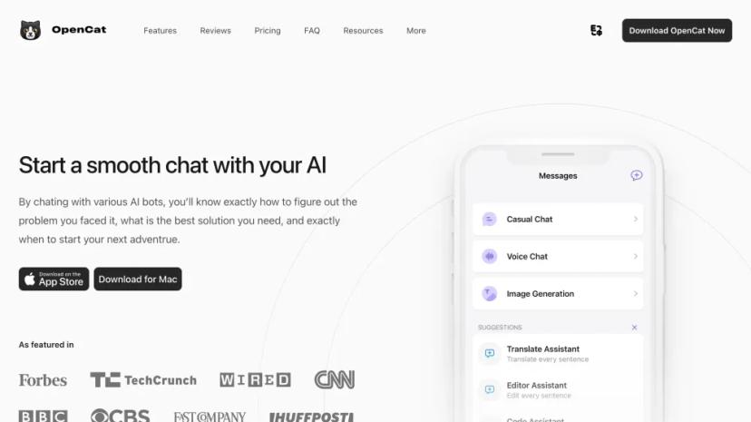 Screenshot of OpenCat: Your Personal AI Assistant