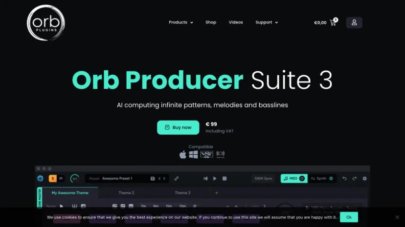 Screenshot of AI-Powered Music Production Suite