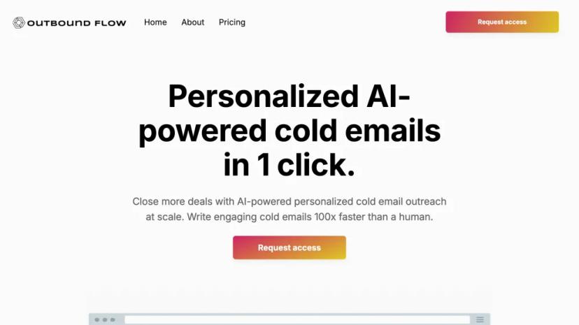 Screenshot of Personalized AI-Powered Cold Emails in 1 Click