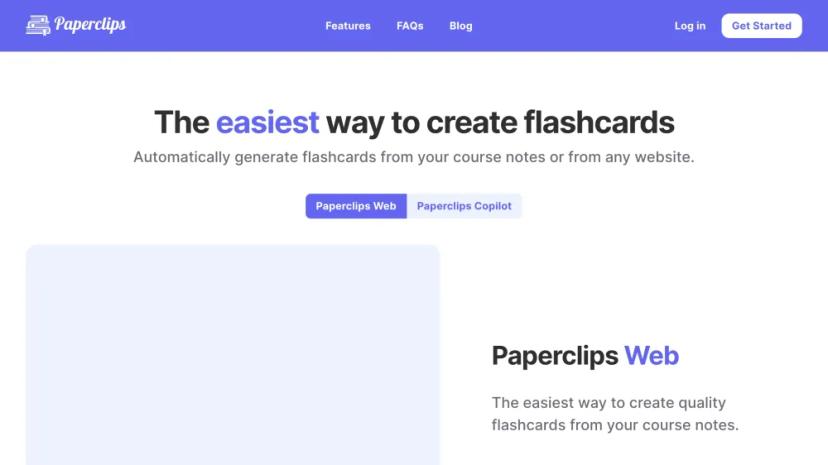 Screenshot of Automated Flashcard Creation