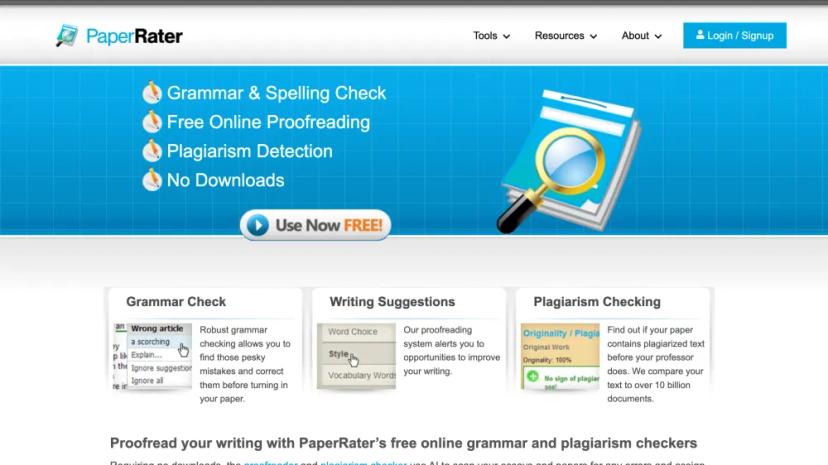 Screenshot of Free Online Grammar & Plagiarism Checker with AI Proofreading