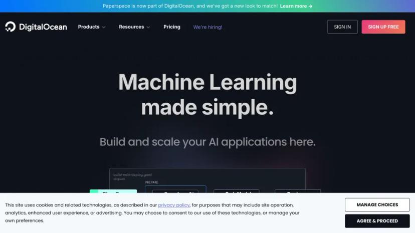 Screenshot of AI SaaS Platform for Machine Learning Applications