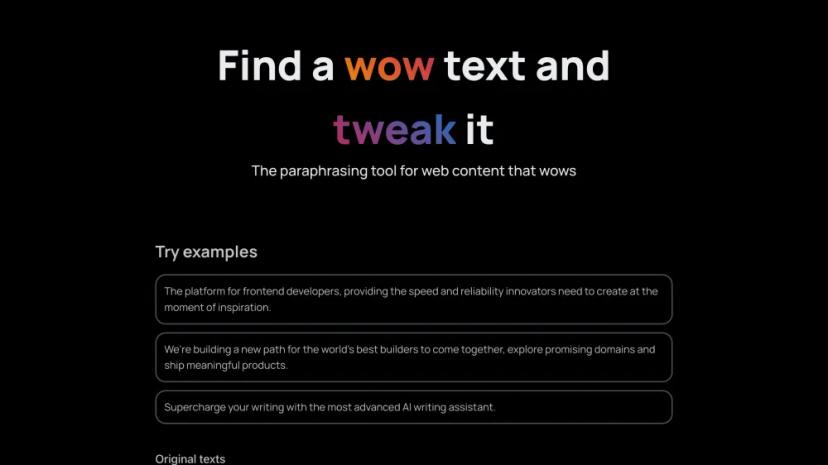 Screenshot of The Ultimate AI Writing Assistant for Web Content