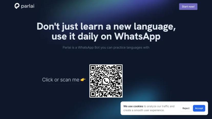 Screenshot of Practice Languages with a WhatsApp Bot