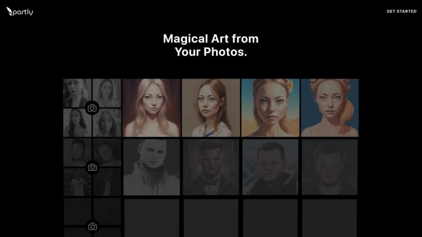 Screenshot of Transform Your Photos into Magical Art with AI