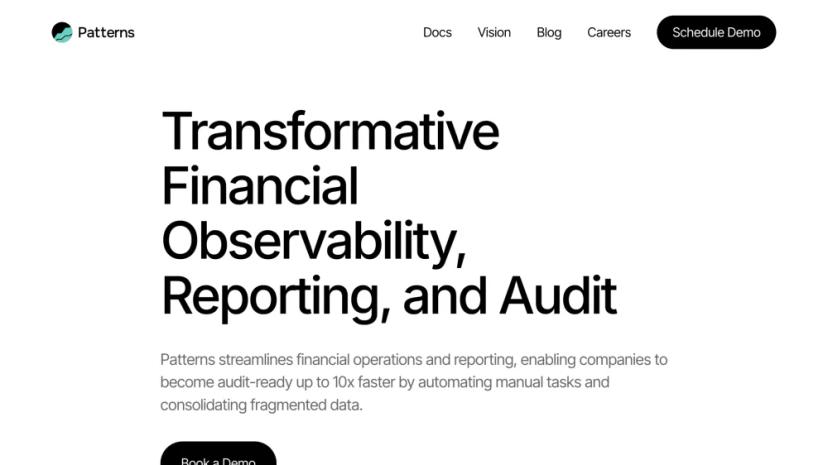 Screenshot of Transformative Financial Observability, Reporting, and Audit