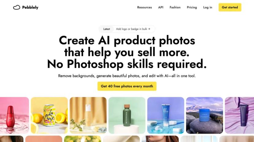 Screenshot of AI-Powered Product Photo Editing and Generation Tool