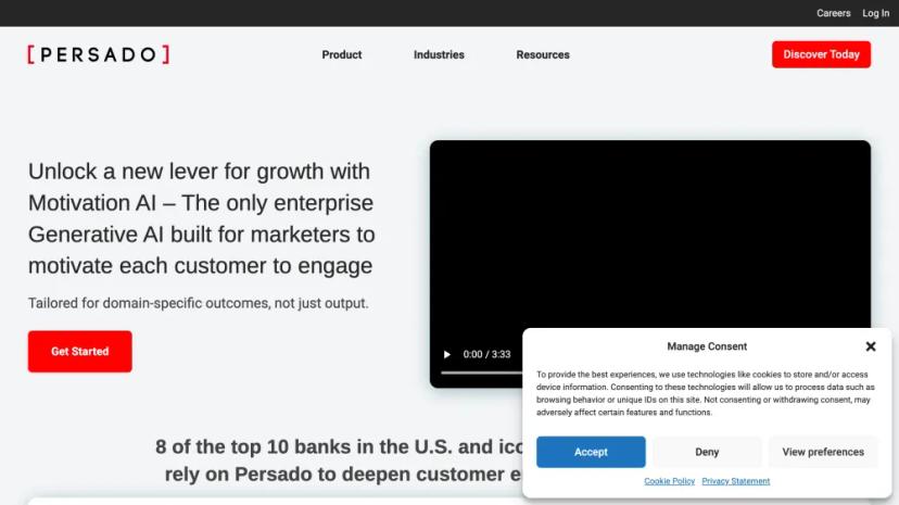 Screenshot of AI-Driven Marketing Content Generation Platform