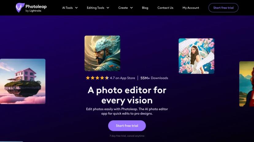 Screenshot of AI-Powered Photo Editor App