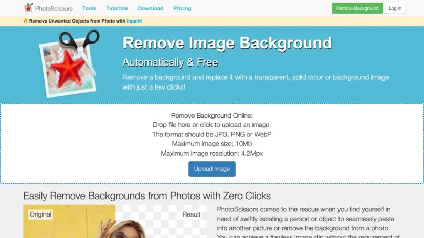 Screenshot of Remove Unwanted Objects from Photos with AI Background Removal