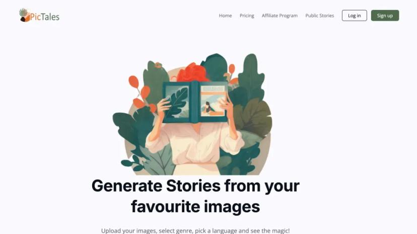 Screenshot of Generate Unique Stories from Your Favorite Images