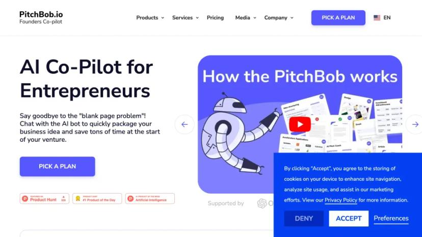 Screenshot of AI Co-Pilot for Entrepreneurs