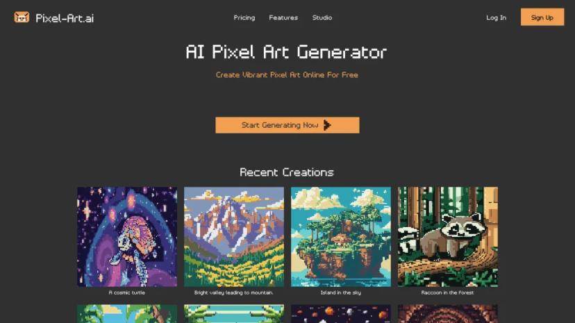 Screenshot of AI Pixel Art Generator