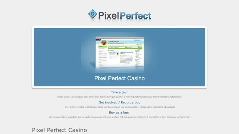 Screenshot of Pixel Perfect Casino