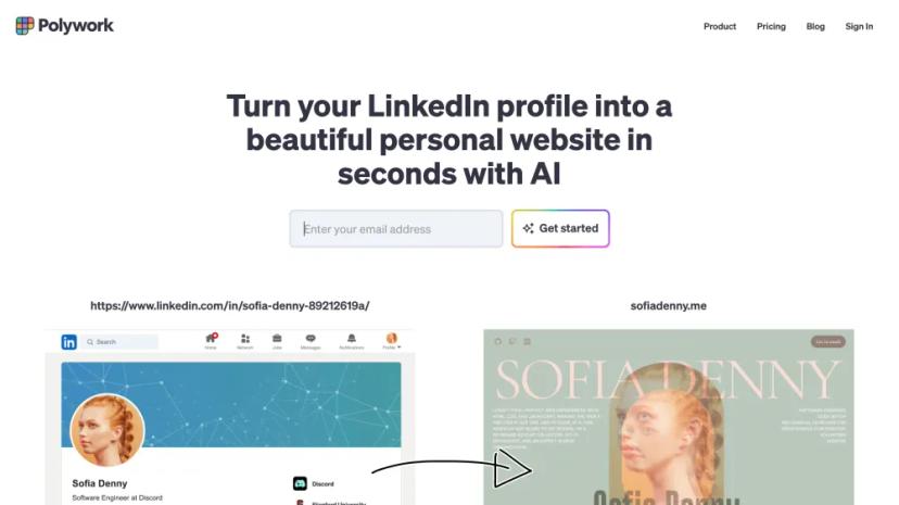 Screenshot of Turn Your LinkedIn Profile Into a Beautiful Personal Website in Seconds with AI