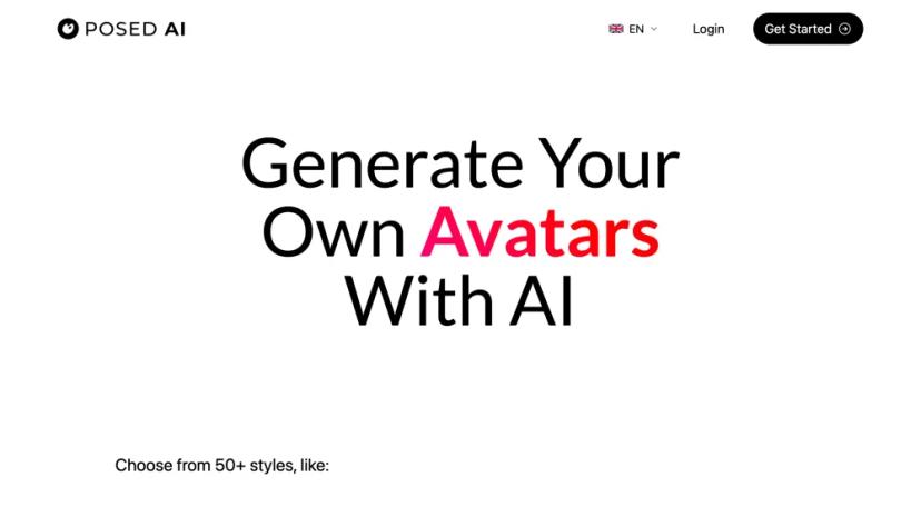 Screenshot of AI-Powered Avatar Generator