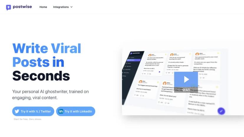 Screenshot of Write Viral Posts in Seconds with AI-Powered Content Creator