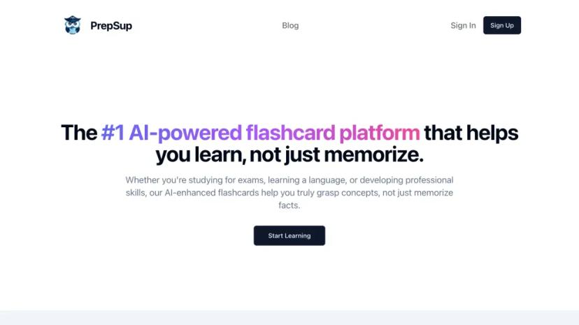 Screenshot of The #1 AI-Powered Flashcard Platform for Smarter Studying