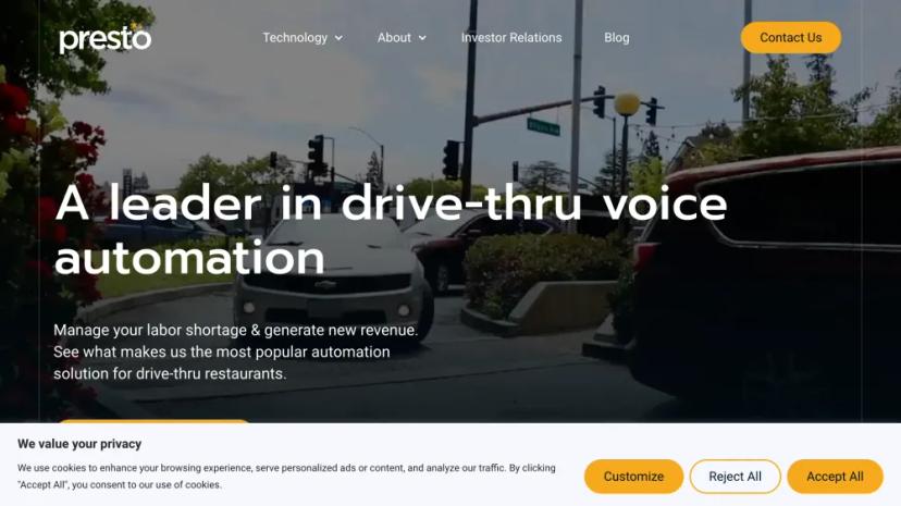 Screenshot of Leader in Drive-Thru Voice Automation