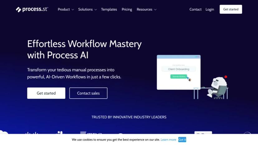 Screenshot of Effortless Workflow Mastery with Process AI