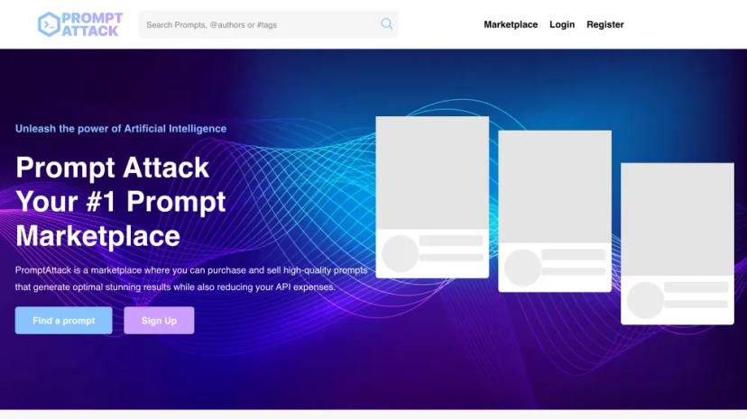 Screenshot of PromptAttack - Your #1 Prompt Marketplace